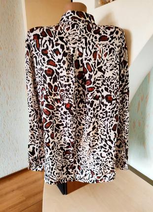 Леопардовая блузка4 фото