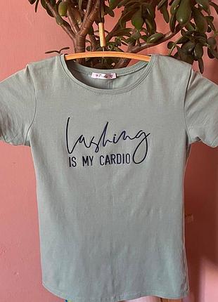 Футболка жіноча зелена мʼятна