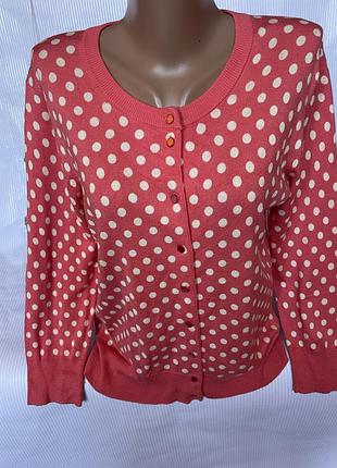 Нежный кардиган в горох