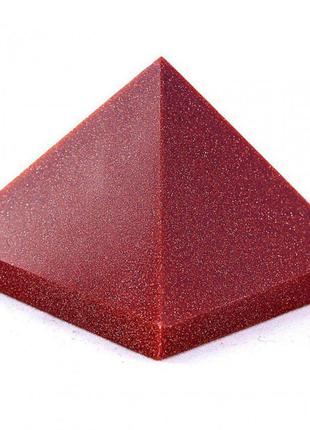 Пирамида сувенир камень авантюрин1 фото