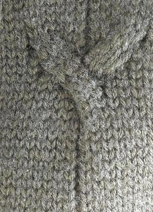 Удлиненный свитер прямого кроя из шерсти !7 фото