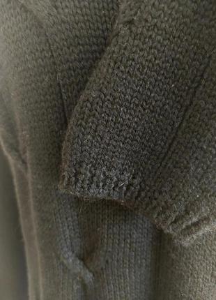 Удлиненный свитер прямого кроя из шерсти !8 фото