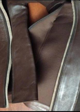 Ковбойские осенние кожаные сапоги3 фото