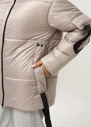 Куртка женская короткая теплая зимняя на синтипухе3 фото