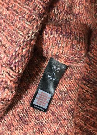 Свитер свитерок меланж косичка теплый свитер крупная вязка3 фото