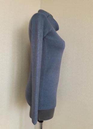 Мега теплый,плотный,облегающий женственный свитер с кашемиром,с воротником-хомутом2 фото