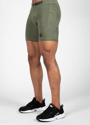 Чоловічі спортивні шорти gorilla smart wear shorts - army green xxxl