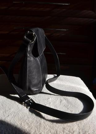 Yorn кожаная сумка на длинном ремне.6 фото