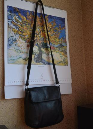 Yorn кожаная сумка на длинном ремне.3 фото