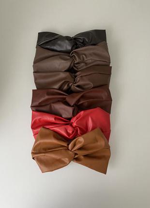 Пов’язка «чалма» з екошкіри