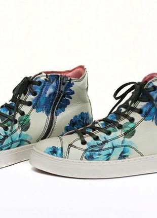 Кожаные кеды texel foot wear. размер 39