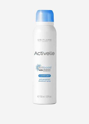 Спрей дезодорант-антиперспирант с ухаживающим комплексом activelle