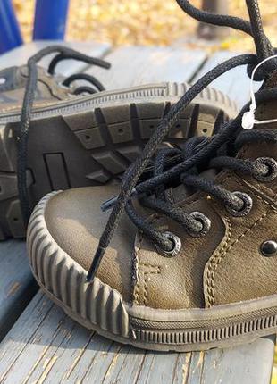 Детские демисезонные ботинки на шнуровке с боковым замком next4 фото