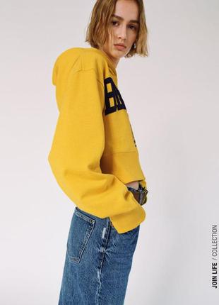 Zara толстовка свитшот худи жёлтая berkeley новая
размер s3 фото