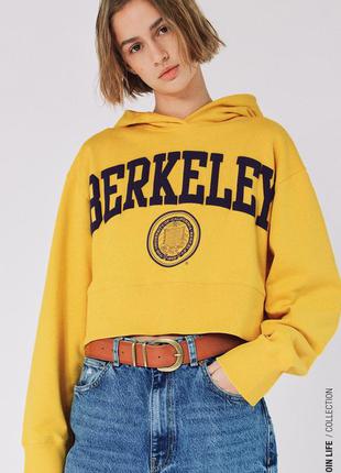 Zara толстовка свитшот худи жёлтая berkeley новая
размер s2 фото