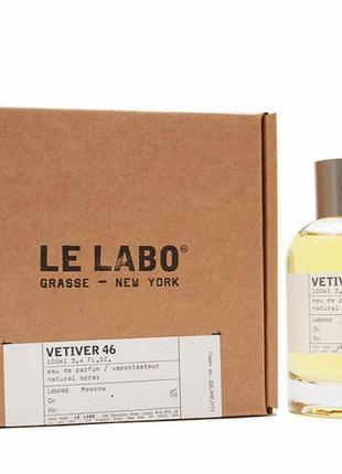 Парфюмированная вода унисекс le labo vetiver 46 (original quality)