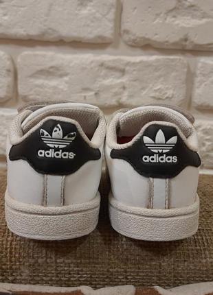 Шкіряні кросівки adidas superstar boost (оригінал). розмір 24 (ст. 15 см).8 фото