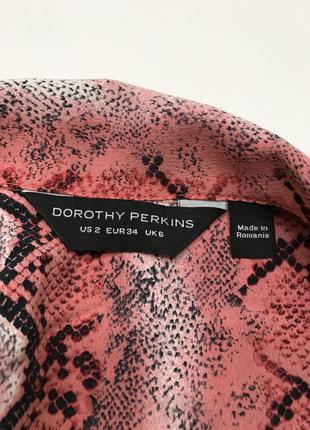 Dorothy perkins блуза со змеиным принтом блузка рубашка barbie барби3 фото