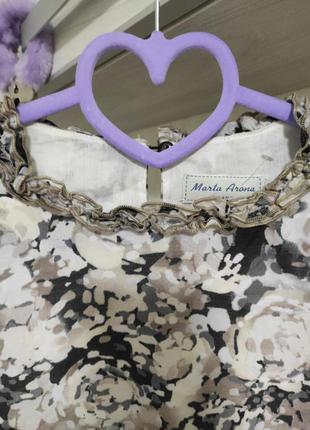 Блуза в цветы marta arona3 фото