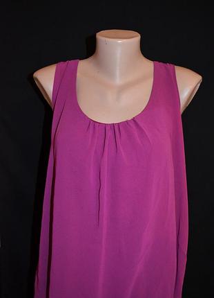 Шифоновая майка большого размера на трикотажной подкладке от patrizia dini