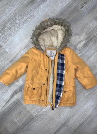 Утепленная курточка для малишей на меху george3 фото