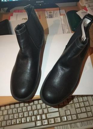 Полусапоги мужские черные классика ботинки