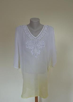 Шикарна брендовий віскозна блузочка ефект сяючі