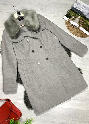 Демісезонне пальто з коміром з биркою2 фото