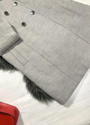 Демісезонне пальто з коміром з биркою7 фото