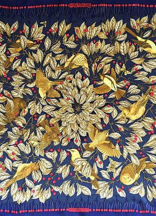 Шелковый платок шарф палантин les merises hermes scarf