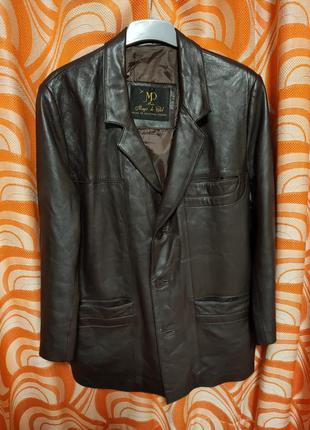 Кожаный пиджак жакет с мягкой овечьей кожи испания mayor de piel2 фото