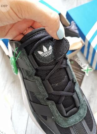 Мужские кроссовки white adidas niteball black8 фото