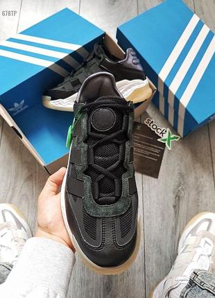 Мужские кроссовки white adidas niteball black5 фото