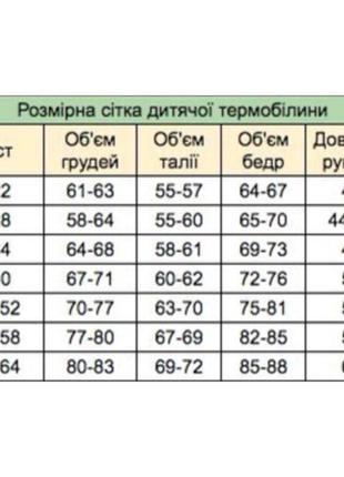 Детское термобелье columbia, все размеры. код: д232 фото