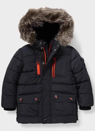 Зимняя куртка на меху для мальчика c&a германия размер 140