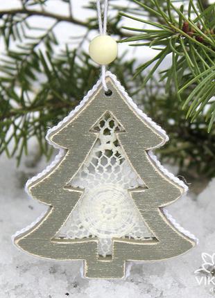 Іграшка на ялинку "ялинка", новорічна ялинкова іграшка, подивись на ялинку, новорічний декор