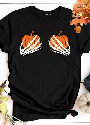 Футболка женская с принтом my little pumpkins