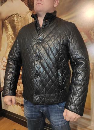 Шкіряний піджак куртка xl-xxl