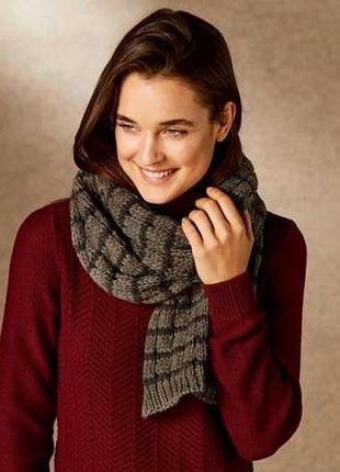 Теплый вязаный шарф 170х30 esmara, германия
