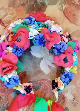 Вінтажний вінок зі стрічками, вінок, віночок