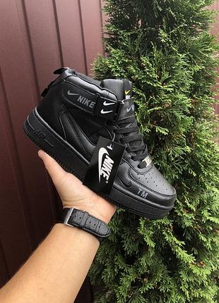 Р.38,39   кроссовки  nike air force (черные) ks 10838