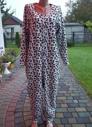 ( 50 / 52 р) marks spencer женская пижама кигуруми флисовый комбинезон