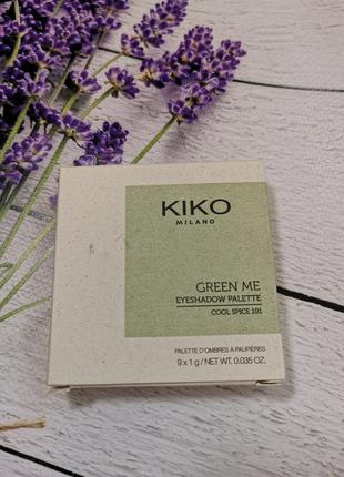 Палетка теней green me kiko milano 101 cool spice