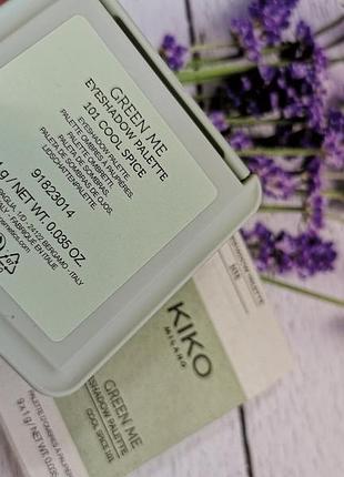 Палетка теней green me kiko milano 101 cool spice