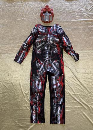 Яркий карнавальный костюм трансформера амбулон афтербёрнер на 8-11 лет
