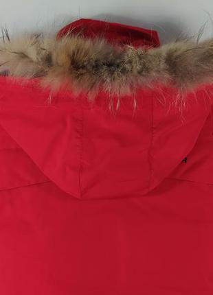 Куртка зимова подовжена з натуральної опушенням для хлопчиків 1526 фото