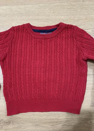 Красивый красный свитер1 фото