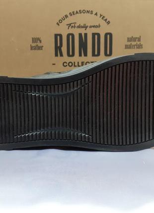 Стильные зимние кожаные ботинки под кеды на молнии rondo 40-45р.9 фото
