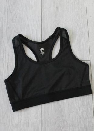 Чорний спортивний топ h&m