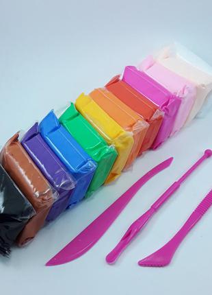 Воздушный пластилин 12 цветов